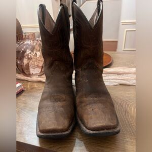 Kids Western Brown Leather Boots